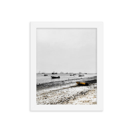 Boats on Chatham Harbor, Cape Cod - Framed Print
