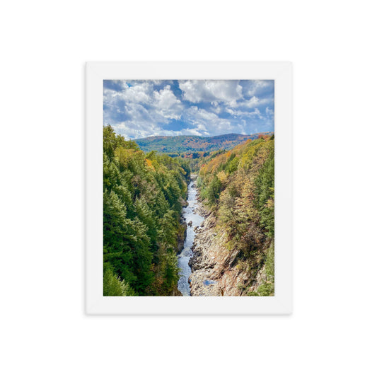 Clouds Over Quechee Gorge, Vermont - Framed Print