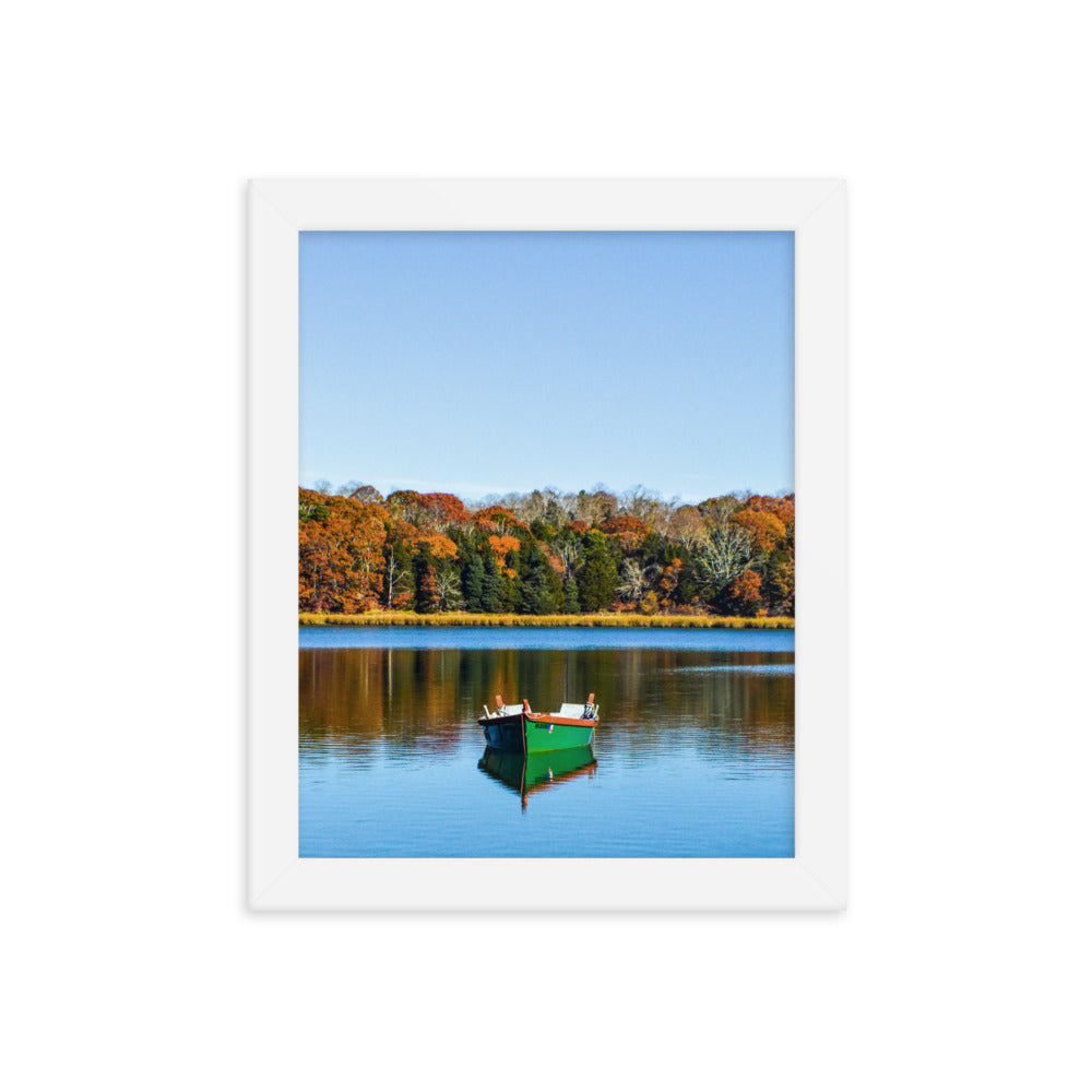 Boat on Salt Pond, Cape Cod - Framed Print