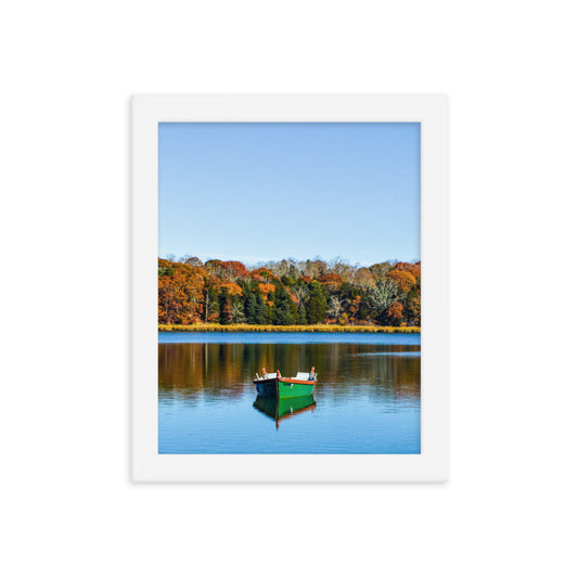 Boat on Salt Pond, Cape Cod - Framed Print