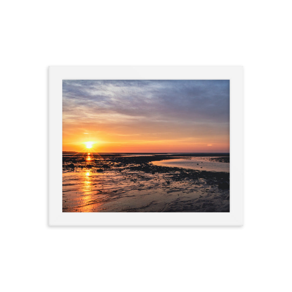 Sunset Over Cape Cod Bay - Framed Print