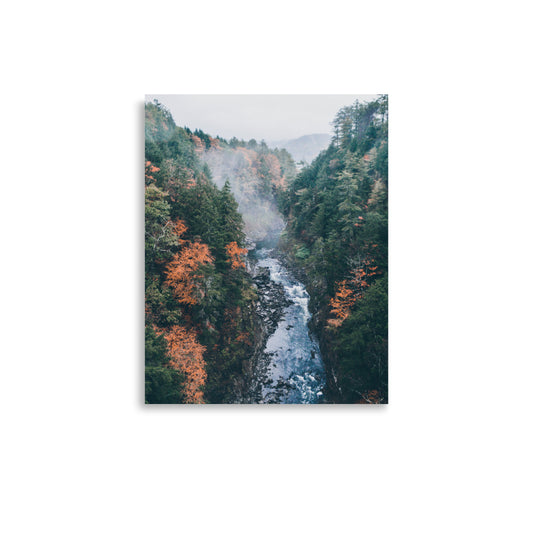 Fog Over Quechee Gorge, Vermont - Print