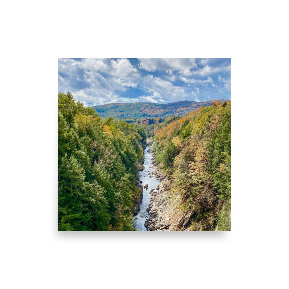 Clouds Over Quechee Gorge, Vermont - Print