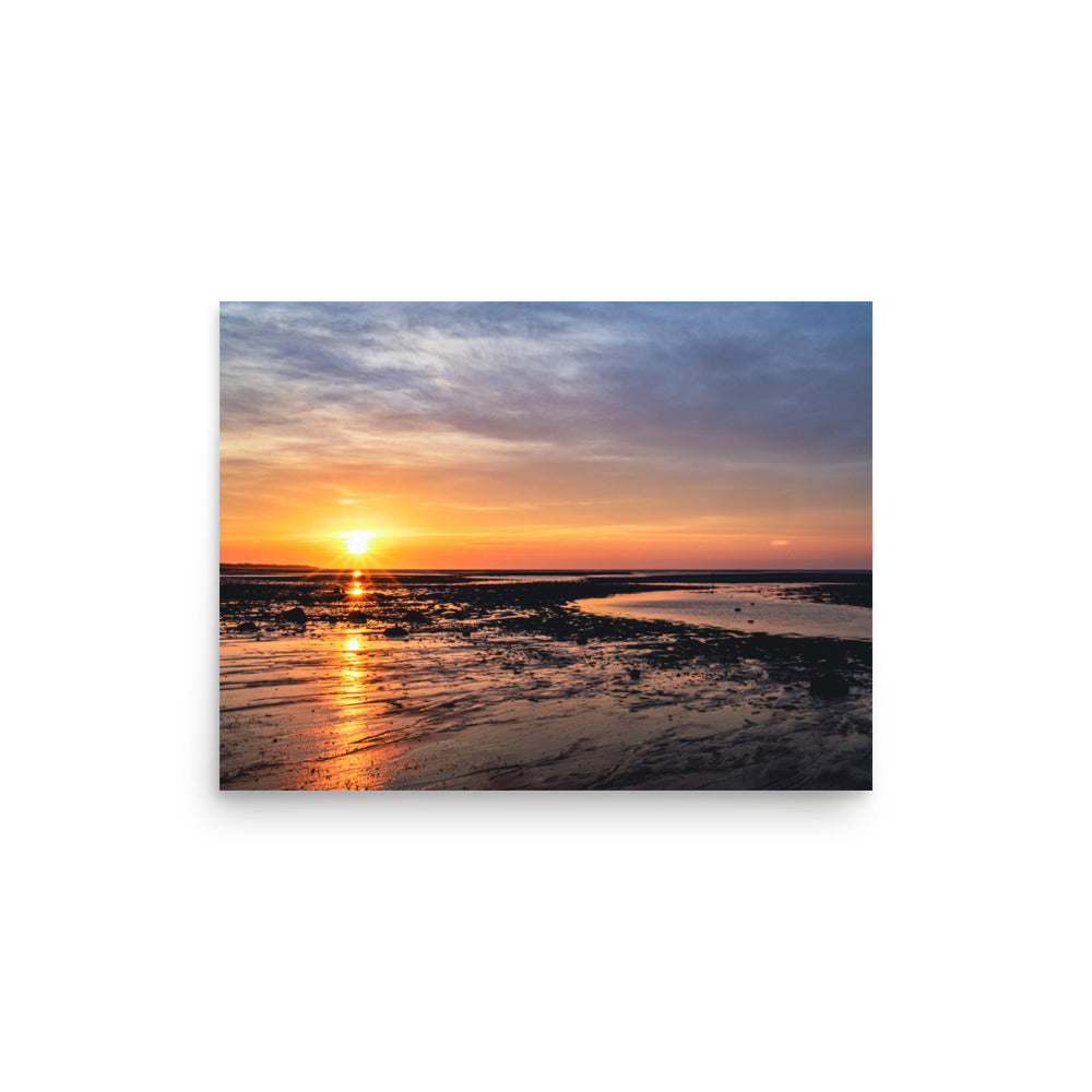 Sunset Over Cape Cod Bay - Print