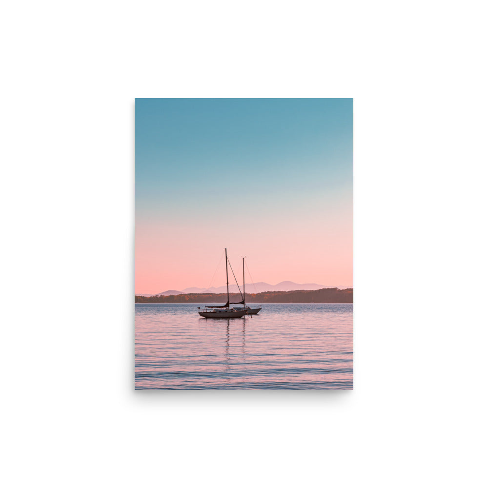 Sunset on Lake Champlain, Vermont - Print