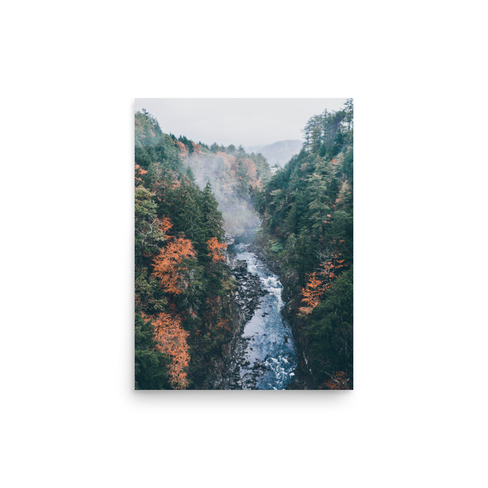 Fog Over Quechee Gorge, Vermont - Print