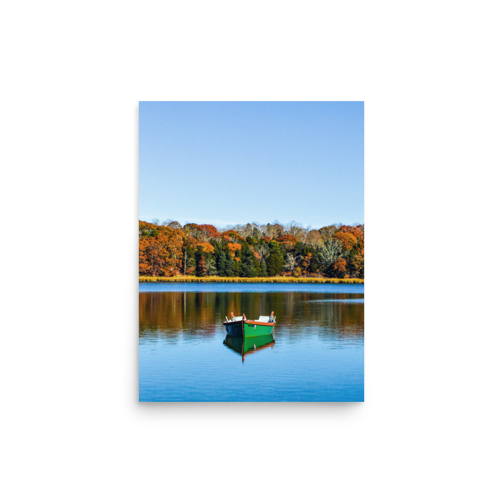 Boat on Salt Pond, Cape Cod - Print