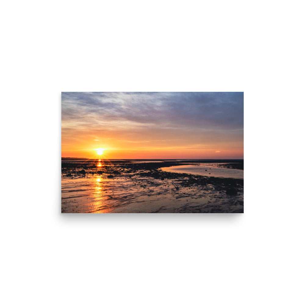 Sunset Over Cape Cod Bay - Print