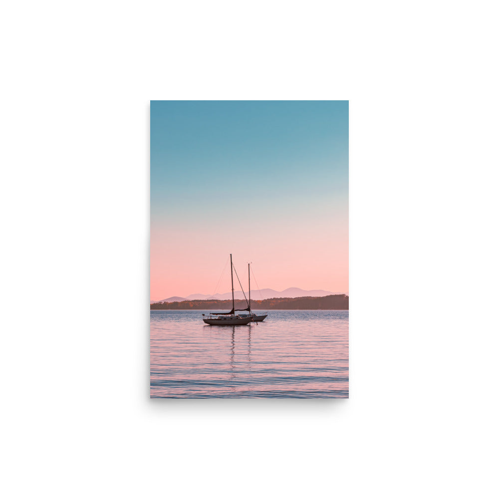 Sunset on Lake Champlain, Vermont - Print