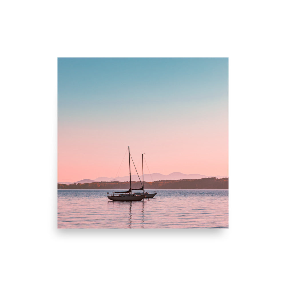 Sunset on Lake Champlain, Vermont - Print