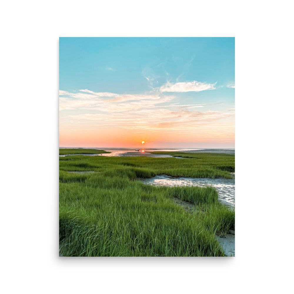 Sunset on Mant's Landing, Cape Cod - Print
