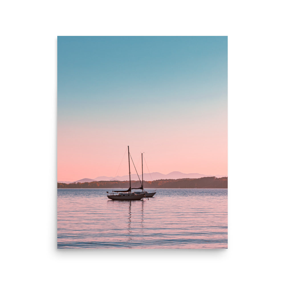Sunset on Lake Champlain, Vermont - Print