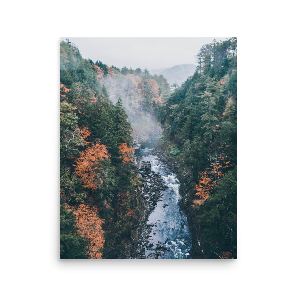 Fog Over Quechee Gorge, Vermont - Print