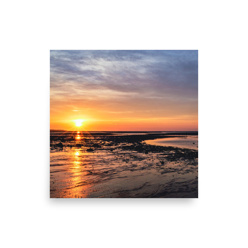 Sunset Over Cape Cod Bay - Print