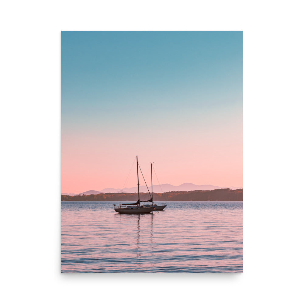 Sunset on Lake Champlain, Vermont - Print