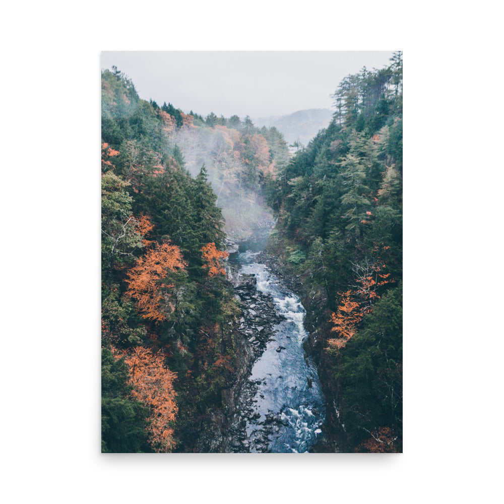 Fog Over Quechee Gorge, Vermont - Print