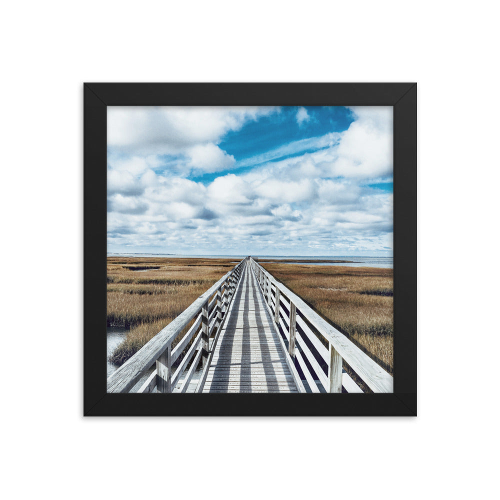 Gray's Beach Boardwalk, Cape Cod - Framed Print