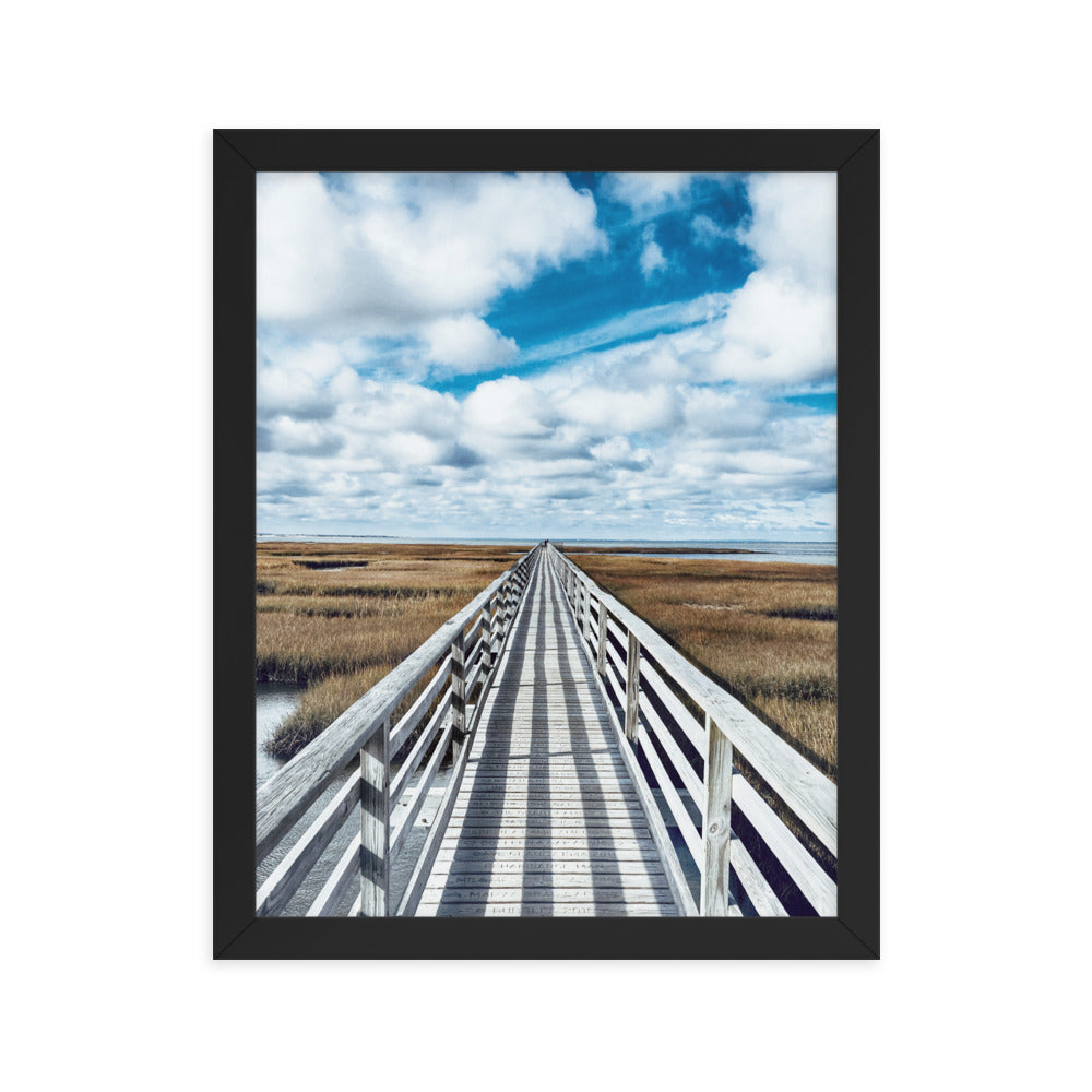 Gray's Beach Boardwalk, Cape Cod - Framed Print