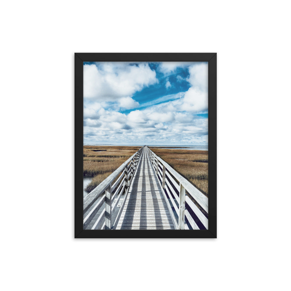 Gray's Beach Boardwalk, Cape Cod - Framed Print