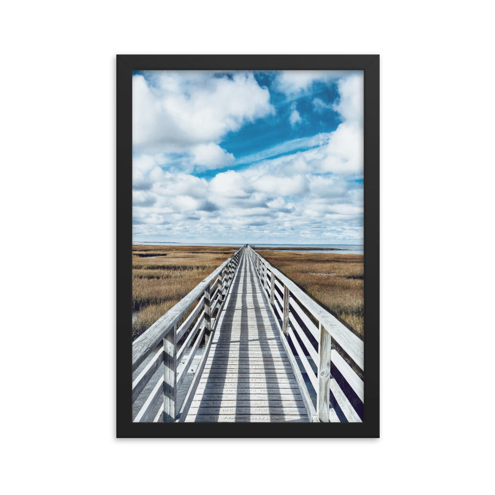 Gray's Beach Boardwalk, Cape Cod - Framed Print