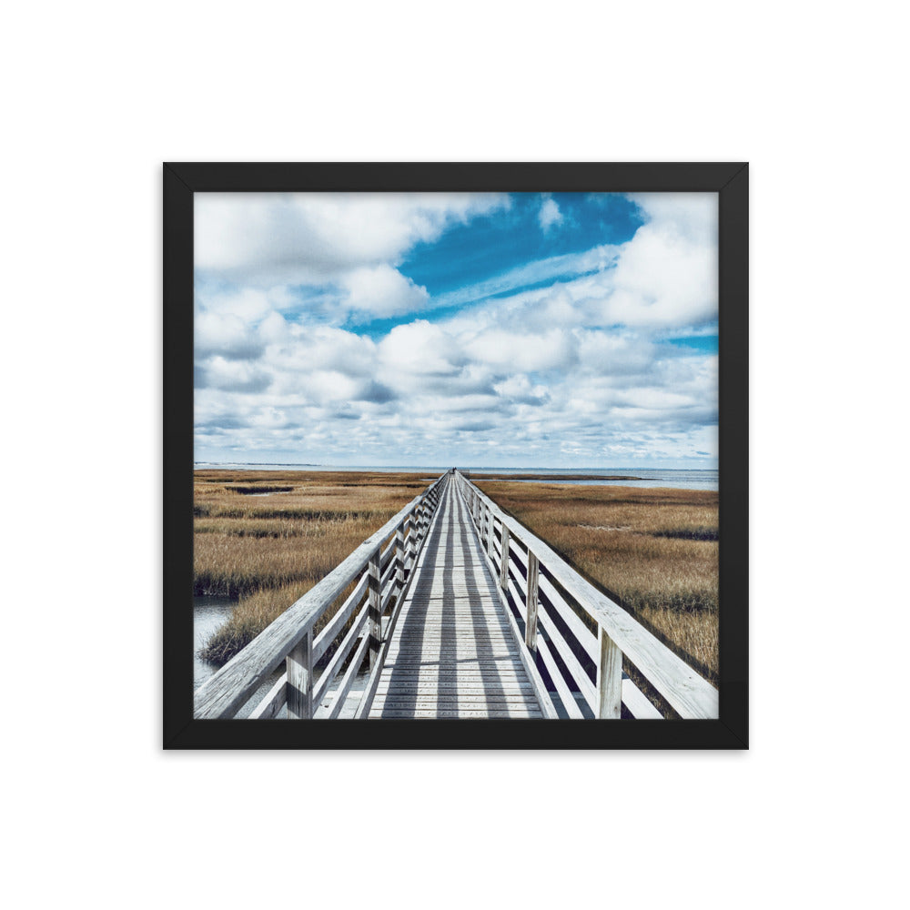 Gray's Beach Boardwalk, Cape Cod - Framed Print