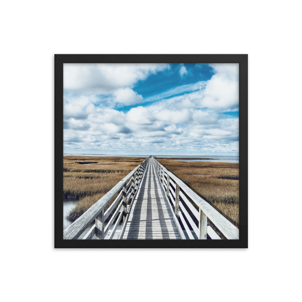 Gray's Beach Boardwalk, Cape Cod - Framed Print