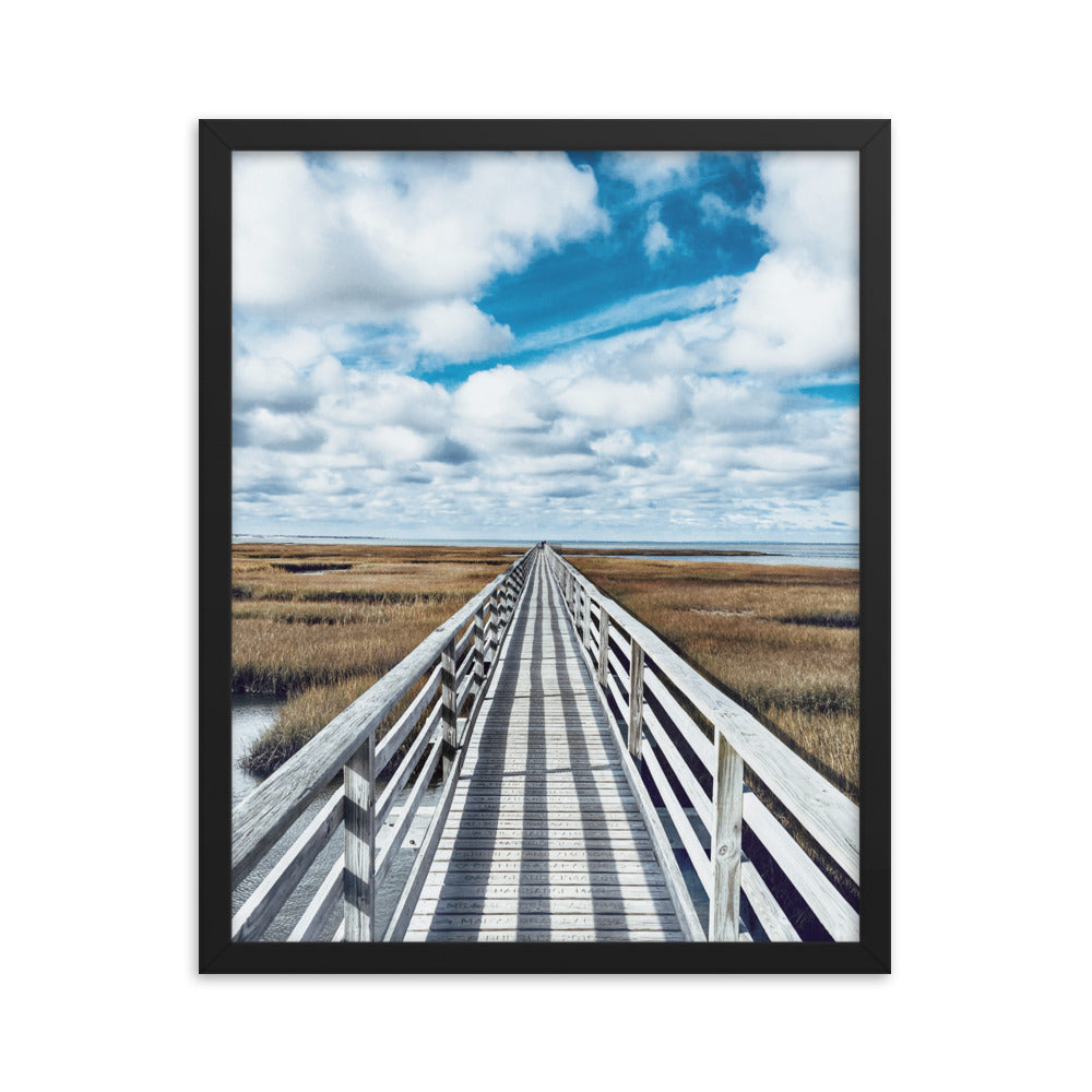 Gray's Beach Boardwalk, Cape Cod - Framed Print