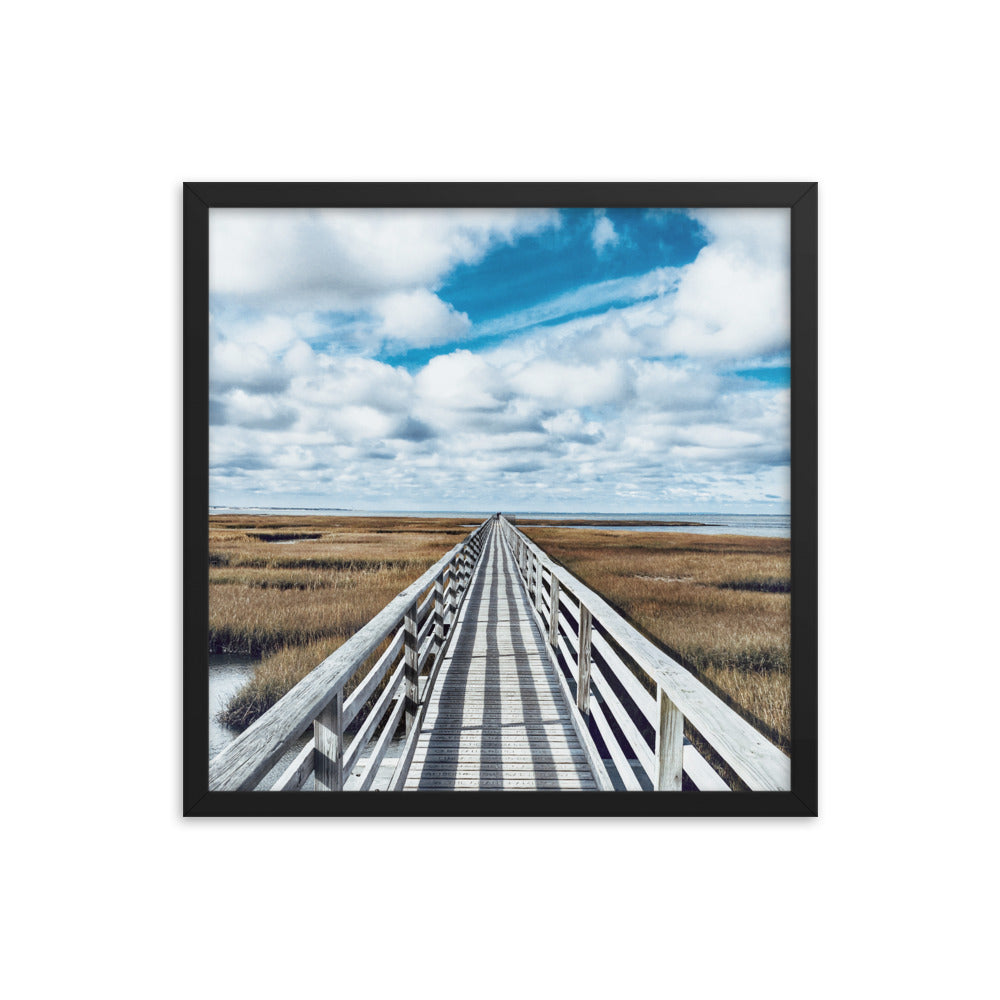 Gray's Beach Boardwalk, Cape Cod - Framed Print