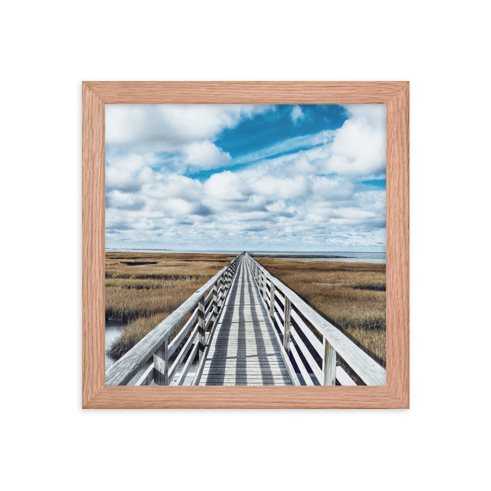 Gray's Beach Boardwalk, Cape Cod - Framed Print