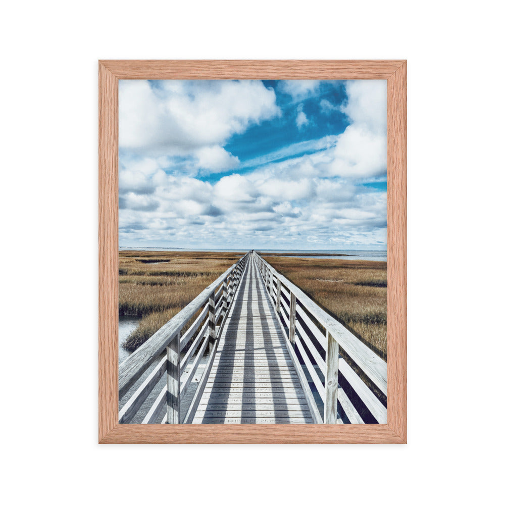 Gray's Beach Boardwalk, Cape Cod - Framed Print