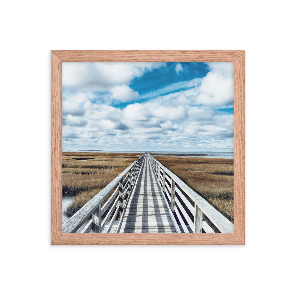 Gray's Beach Boardwalk, Cape Cod - Framed Print