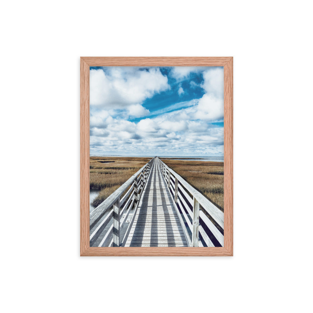 Gray's Beach Boardwalk, Cape Cod - Framed Print