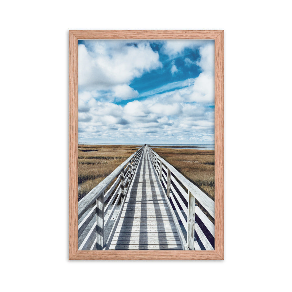 Gray's Beach Boardwalk, Cape Cod - Framed Print