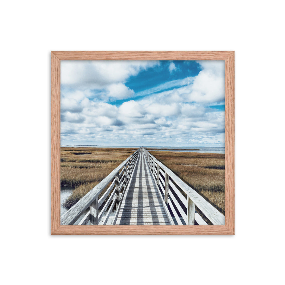 Gray's Beach Boardwalk, Cape Cod - Framed Print