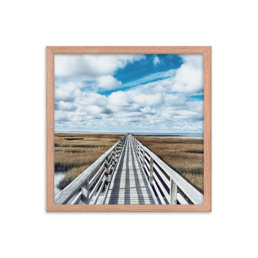 Gray's Beach Boardwalk, Cape Cod - Framed Print