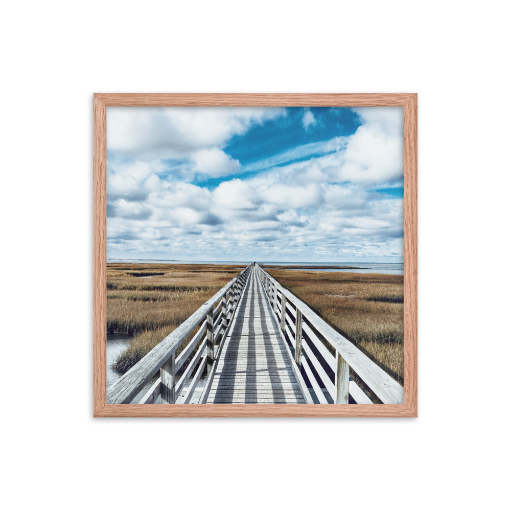 Gray's Beach Boardwalk, Cape Cod - Framed Print