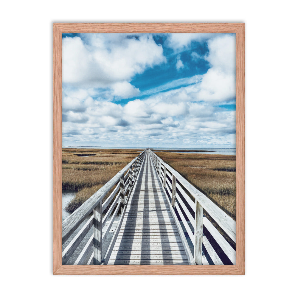 Gray's Beach Boardwalk, Cape Cod - Framed Print