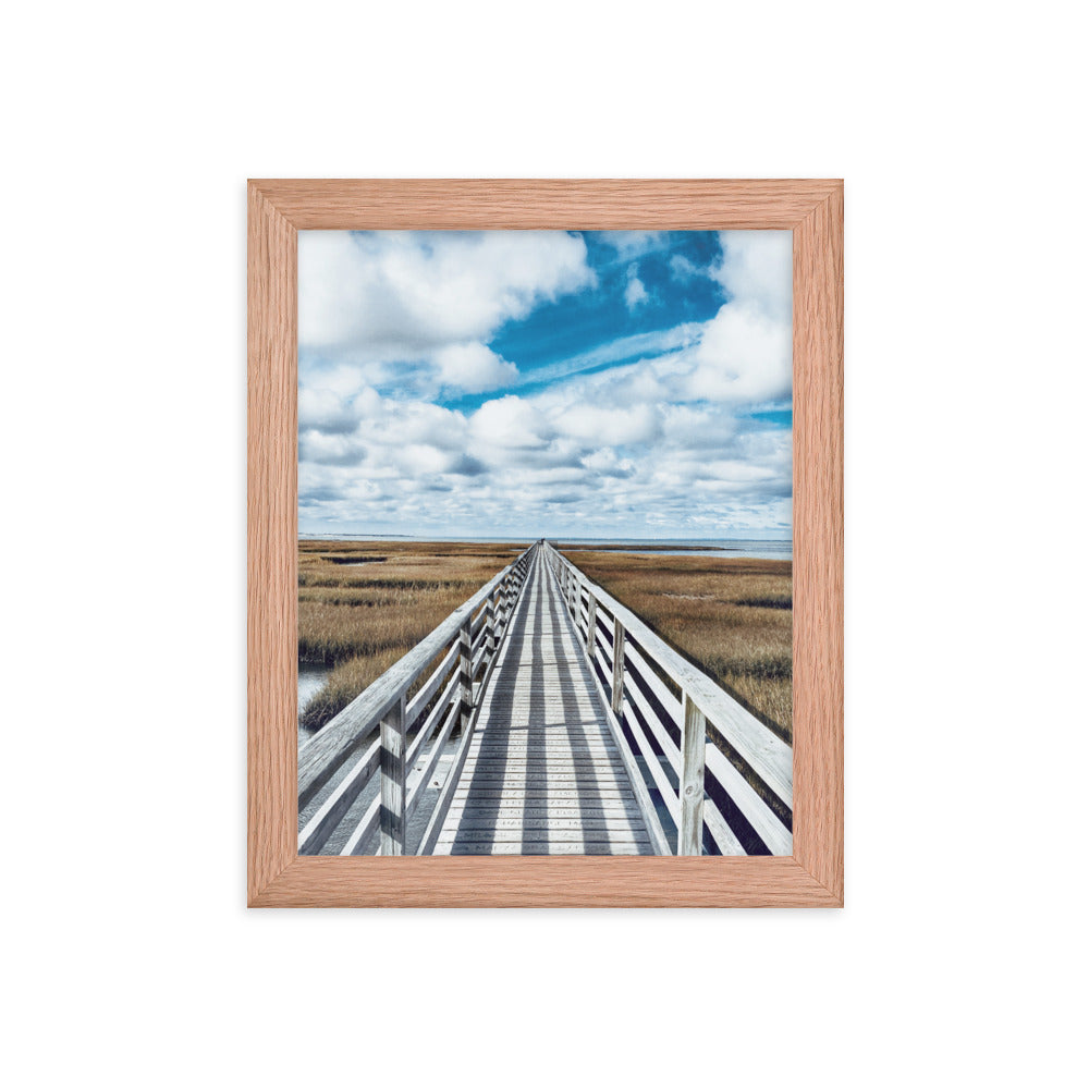 Gray's Beach Boardwalk, Cape Cod - Framed Print