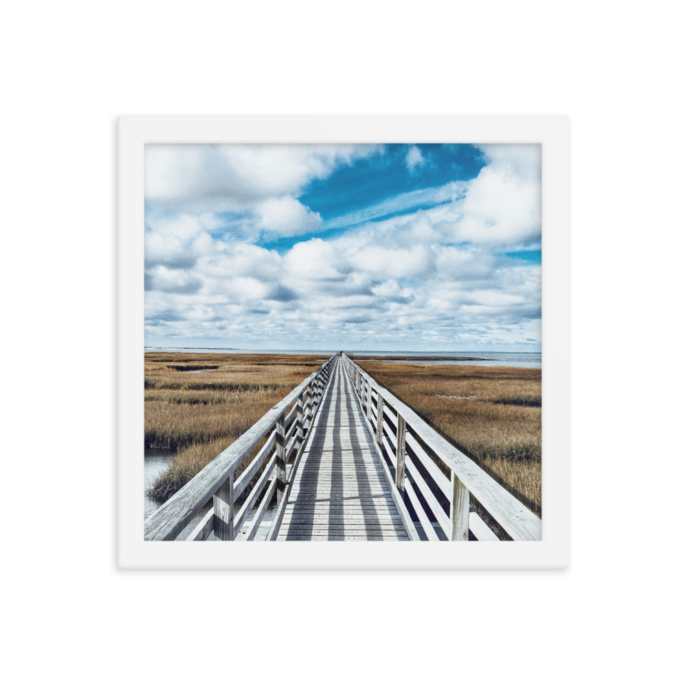 Gray's Beach Boardwalk, Cape Cod - Framed Print