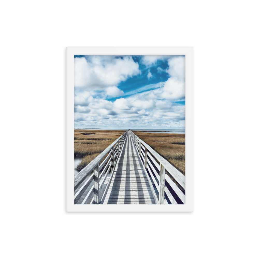 Gray's Beach Boardwalk, Cape Cod - Framed Print