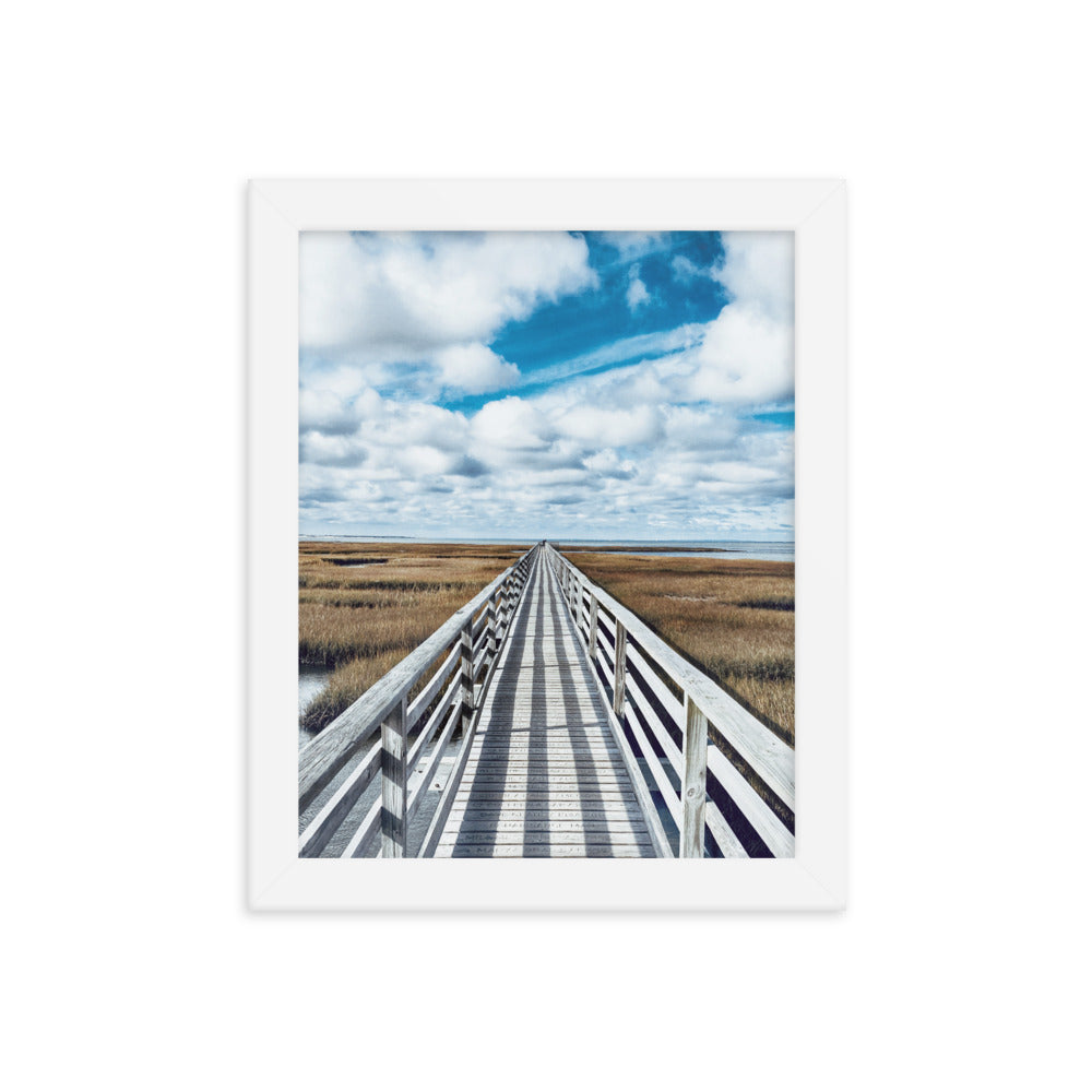 Gray's Beach Boardwalk, Cape Cod - Framed Print