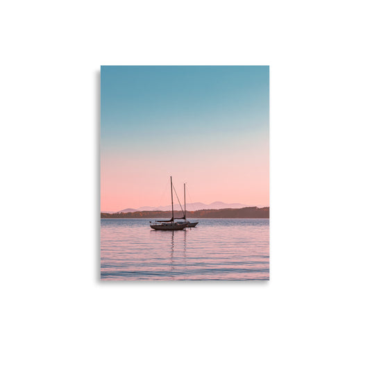 Sunset on Lake Champlain, Vermont - Print